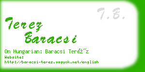 terez baracsi business card